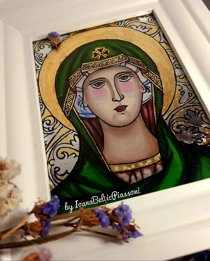 The Covering in Detail:The Icon of the Mother of God in Glass Painting